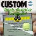 Tennis Award Certificates Template